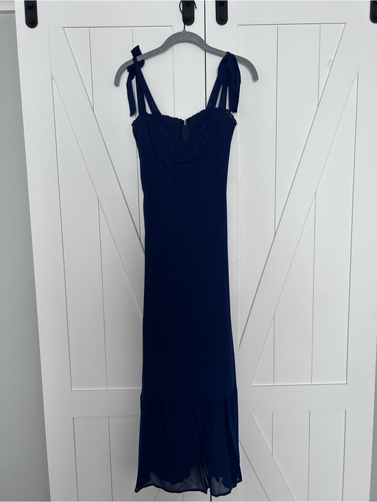 Reformation Dresses & Skirts - Reformation Navy Sleeveless Tie-Shoulder Midi Dress